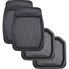 [AUT-DEE-MAT-FRO] Autoxtra Deep Dish Black Rubber Mat - Front 2 Pcs